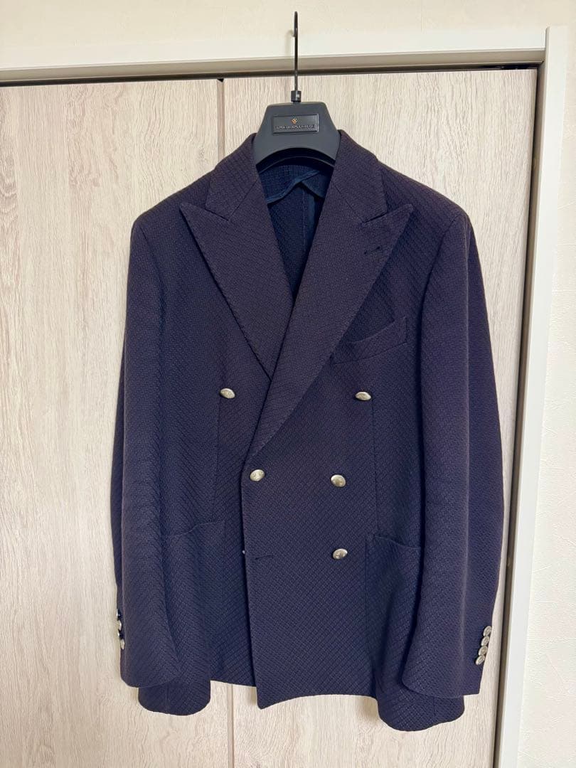タリアトーレ　46 ネイビー　ダブル　ジャケット　紺ブレ　秋冬