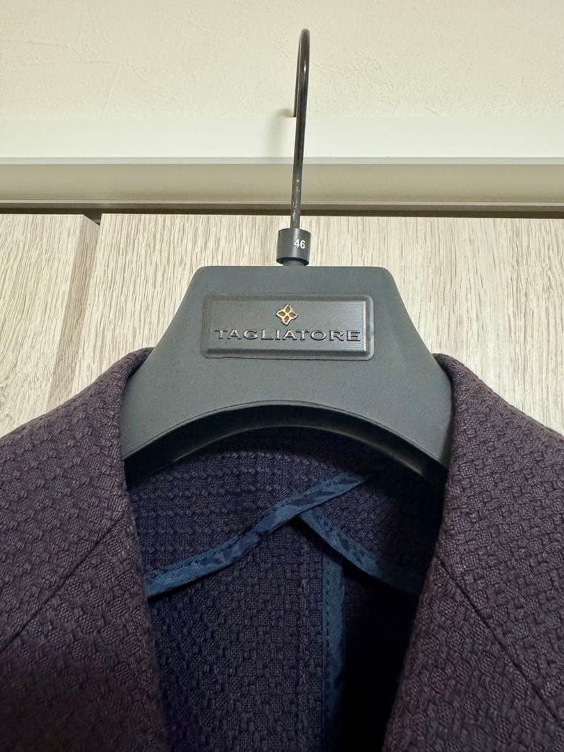 タリアトーレ　46 ネイビー　ダブル　ジャケット　紺ブレ　秋冬
