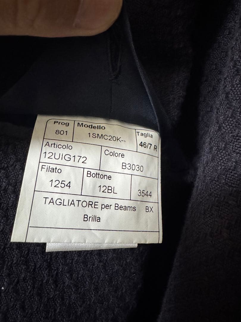 タリアトーレ　46 ネイビー　ダブル　ジャケット　紺ブレ　秋冬