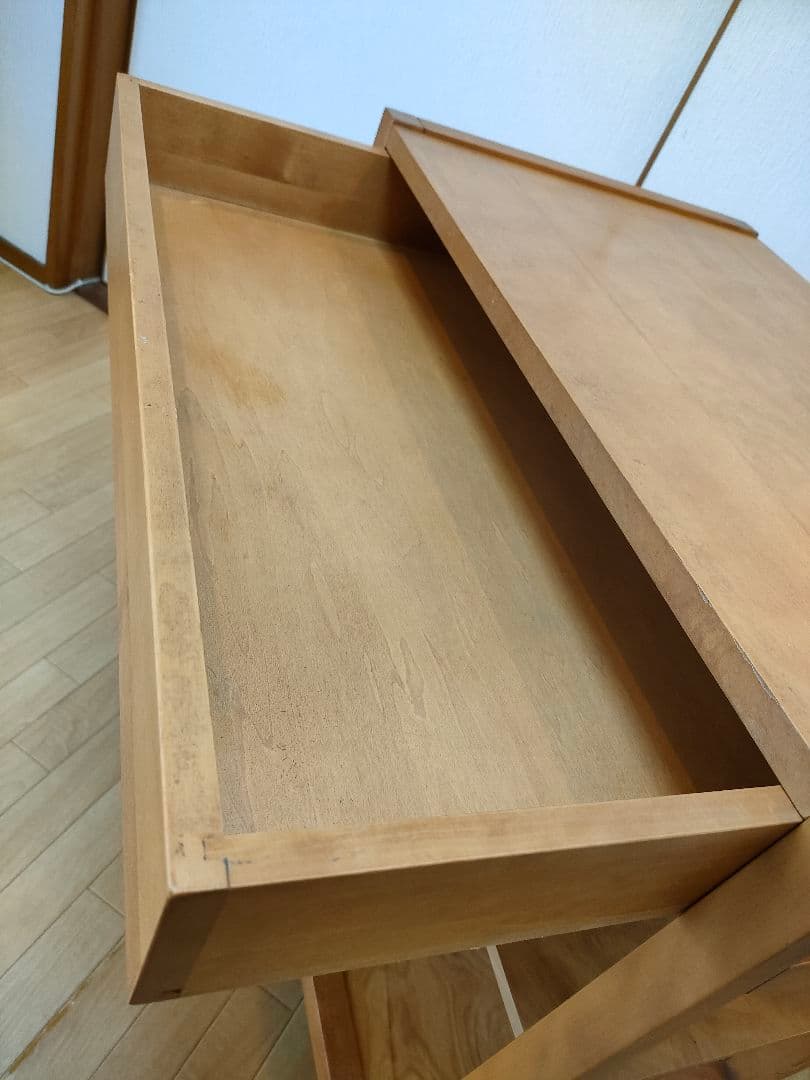 【無印良品】【天然木】【炊飯器、レンジ台】引出し キッチンワゴン キャスター付