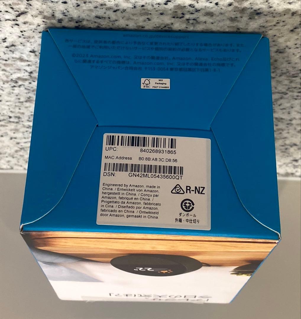 【新品未開封】Echo Spot ディスプレイ付スマートスピーカー Amazon