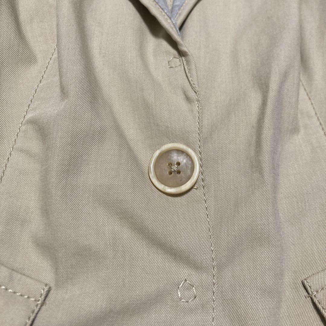 美品✨ブルネロクチネリ　ラペル切り替え　テーラードジャケット　ベージュ　S