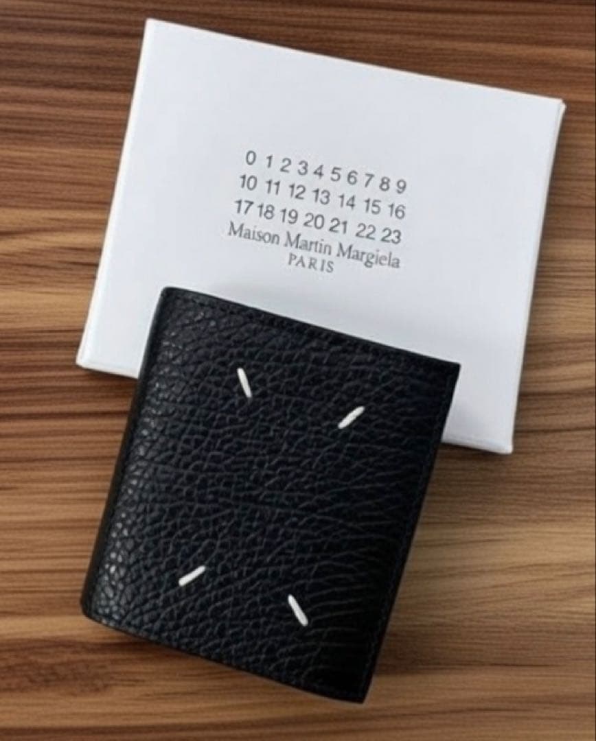 Maison Margiela ブラック 二つ折り財布