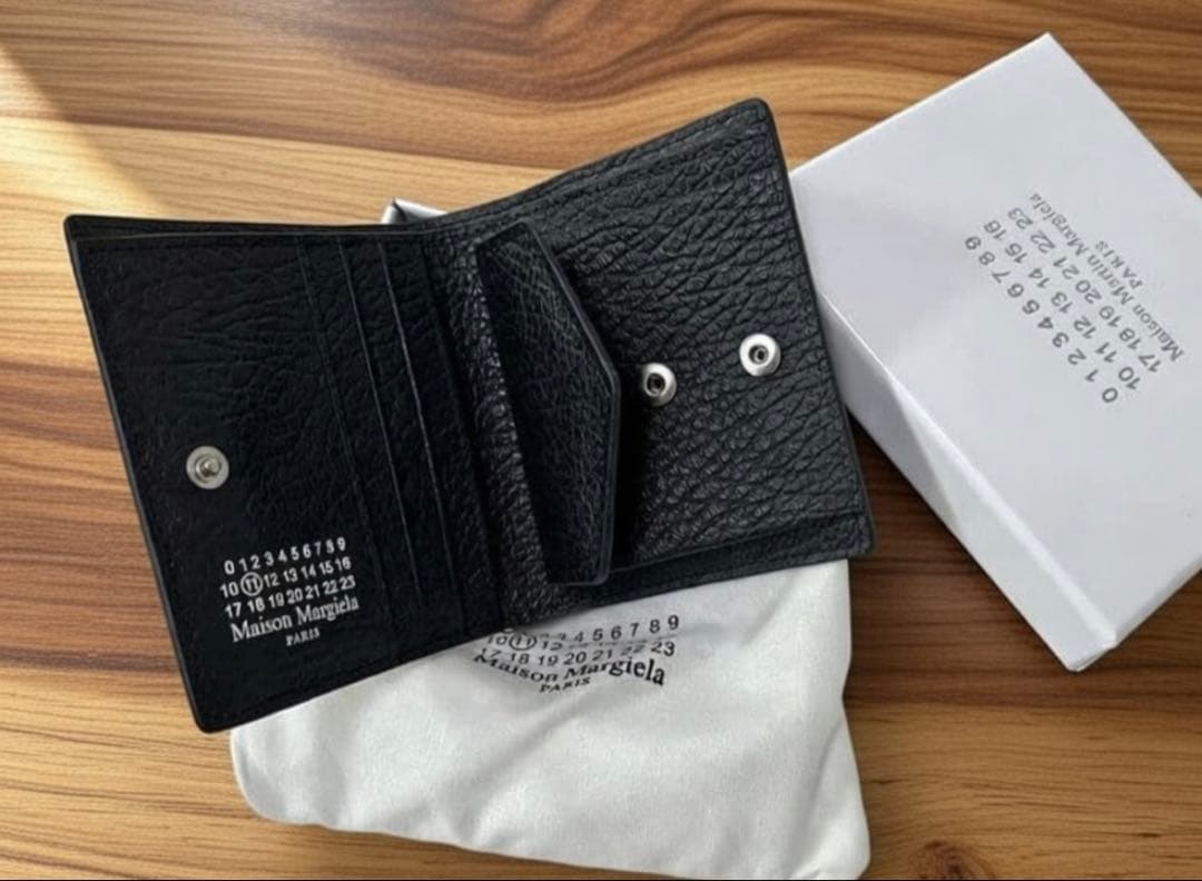 Maison Margiela ブラック 二つ折り財布