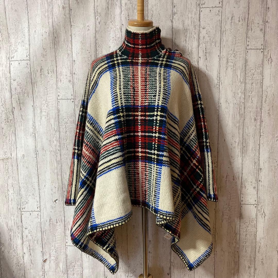 RALPH LAUREN ラルフローレン カシミア ウールケープコート ポンチョ