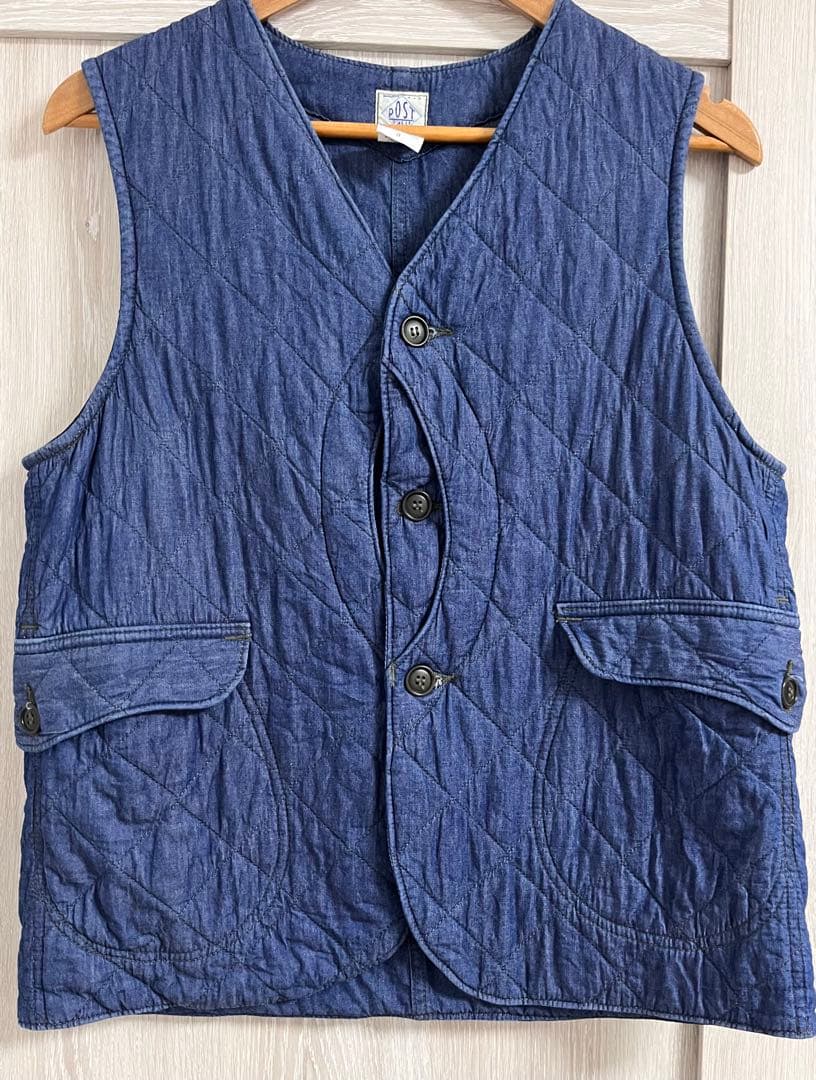 POST O’ALLS 別注ロイヤルトラベラー　デニム　中綿入り　USA製