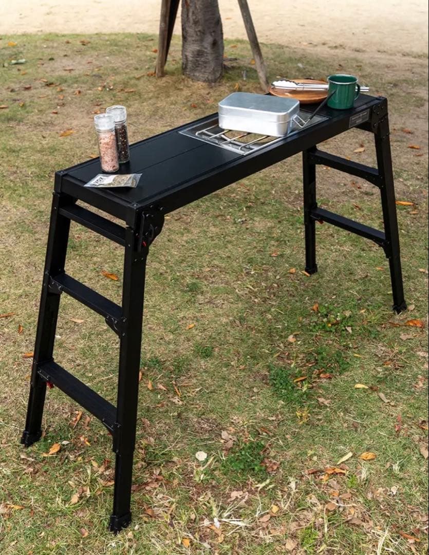 WANTKEY CAMP × HASEGAWA アルミグリルテーブル ケース付