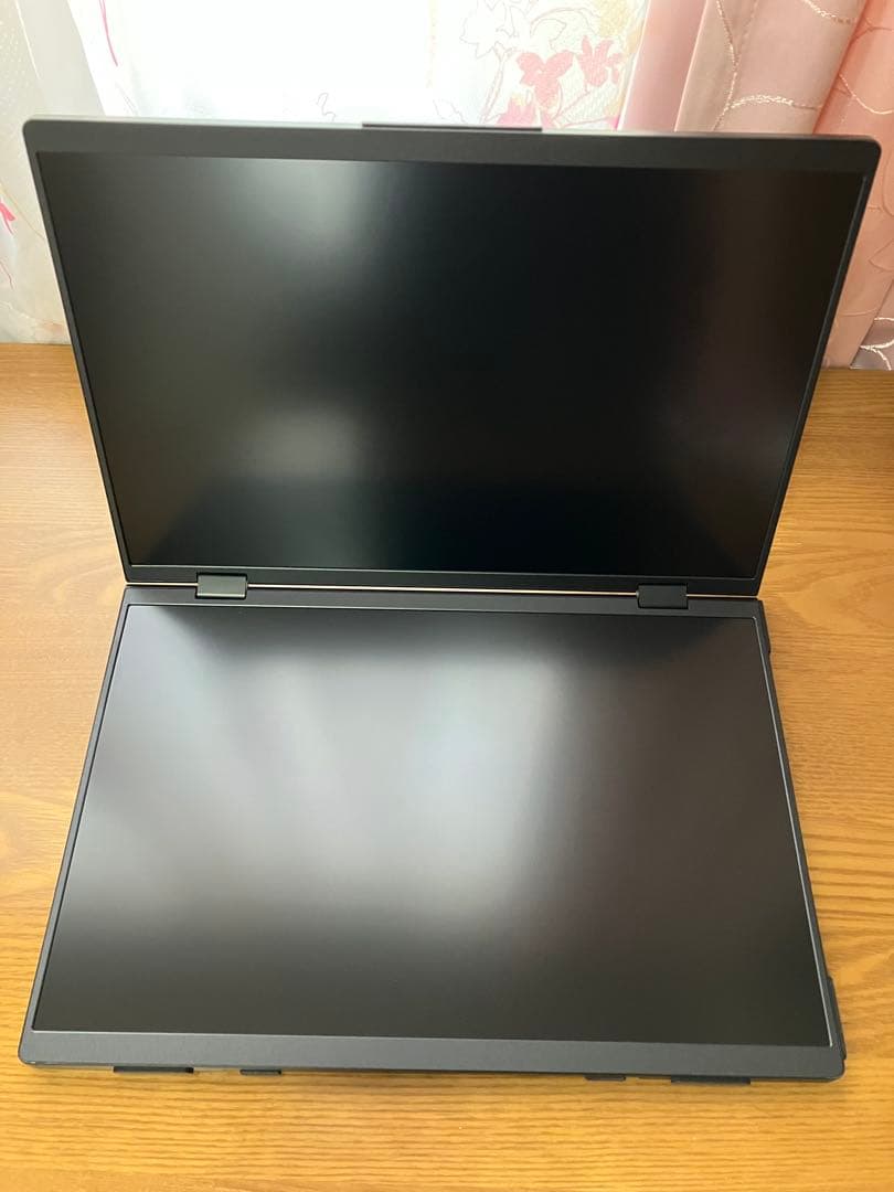 THANKO 2画面ポータブルモニター 14インチ DMAC24HBK