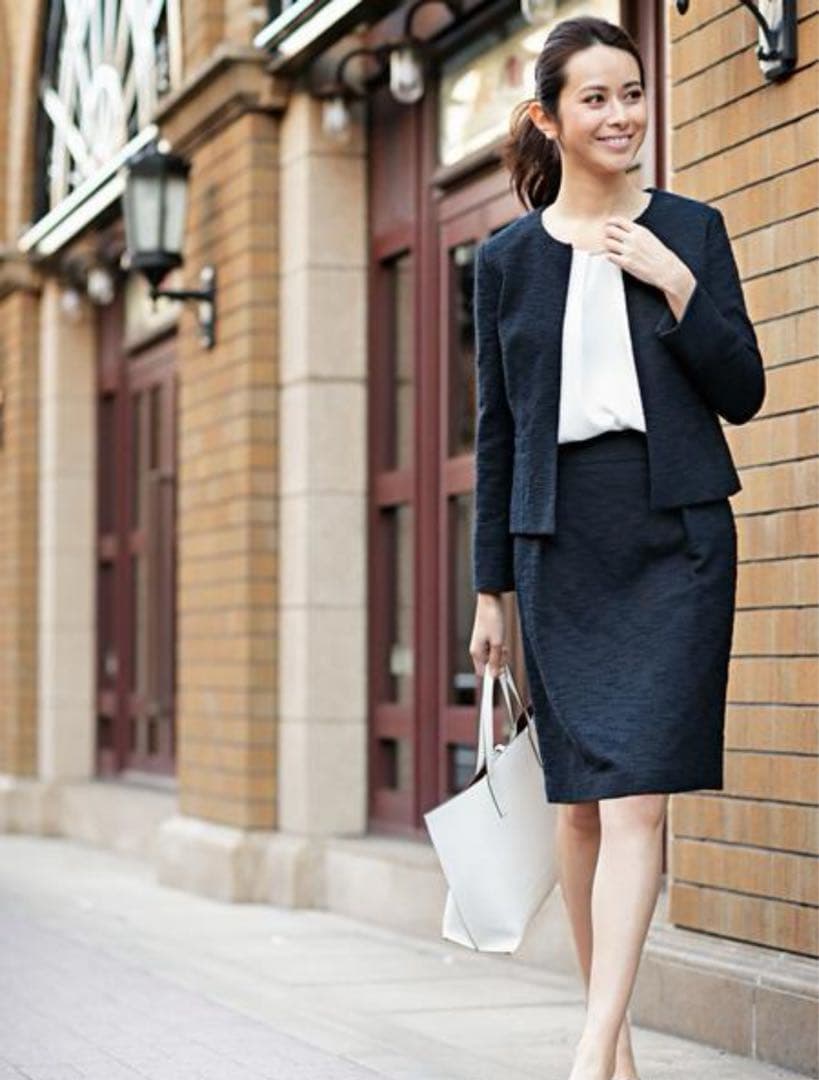 PLST　ツイードジャージー　ジャケット　スカート　スーツ　入学式　卒園式