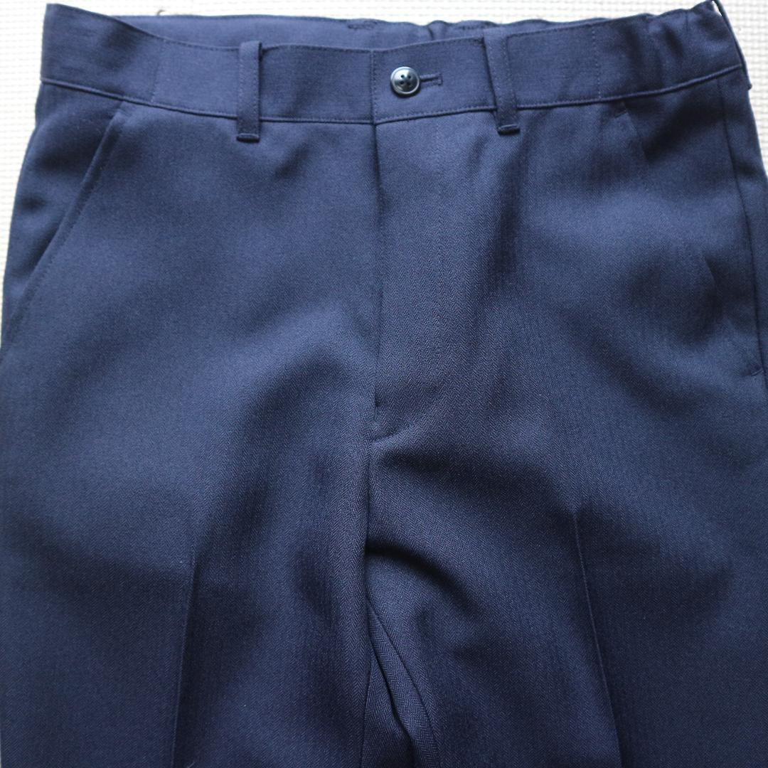 新品同様 150cm 男の子 紺セレモニースーツ上下セット 冠婚葬祭 水色シャツ