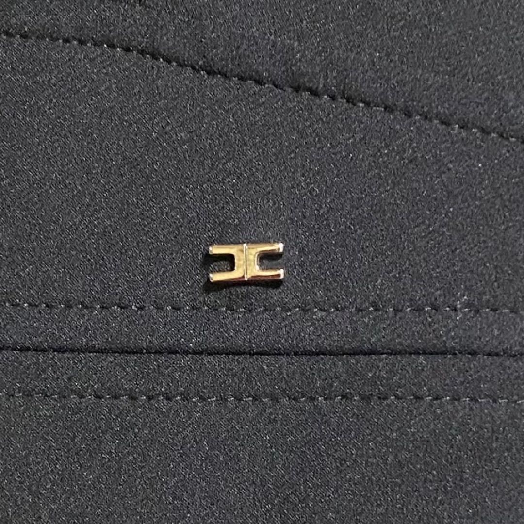 美品 エリザベッタフランキ ミニ丈 ノースリーブ ワンピース Aライン フレア