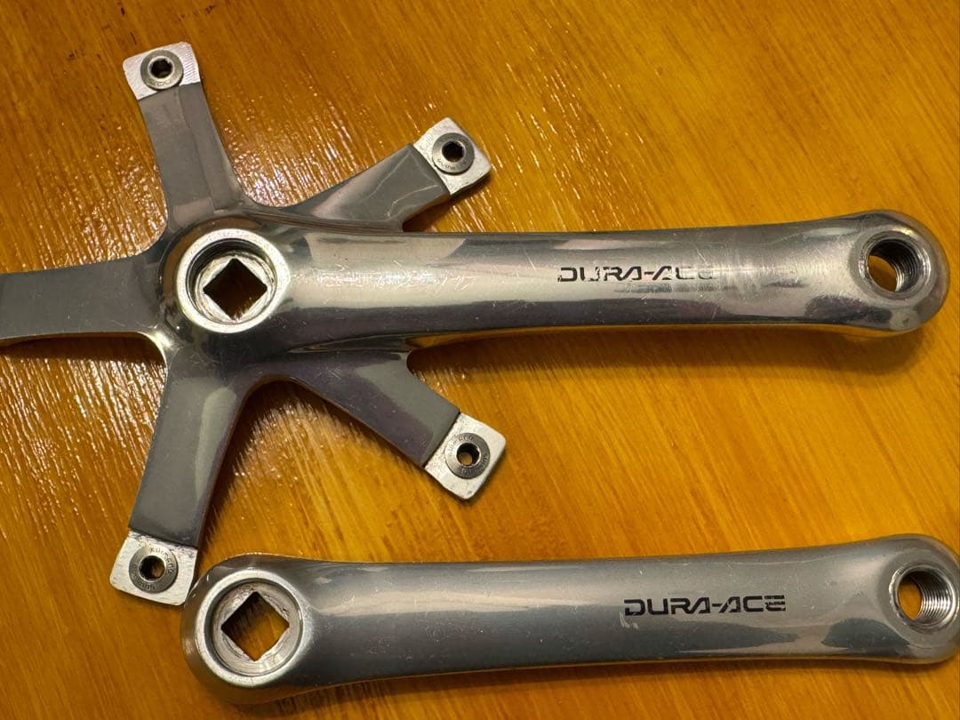 中古DURA-ACEピスト用クランクFC-7600 167.5mmNJS刻印あり
