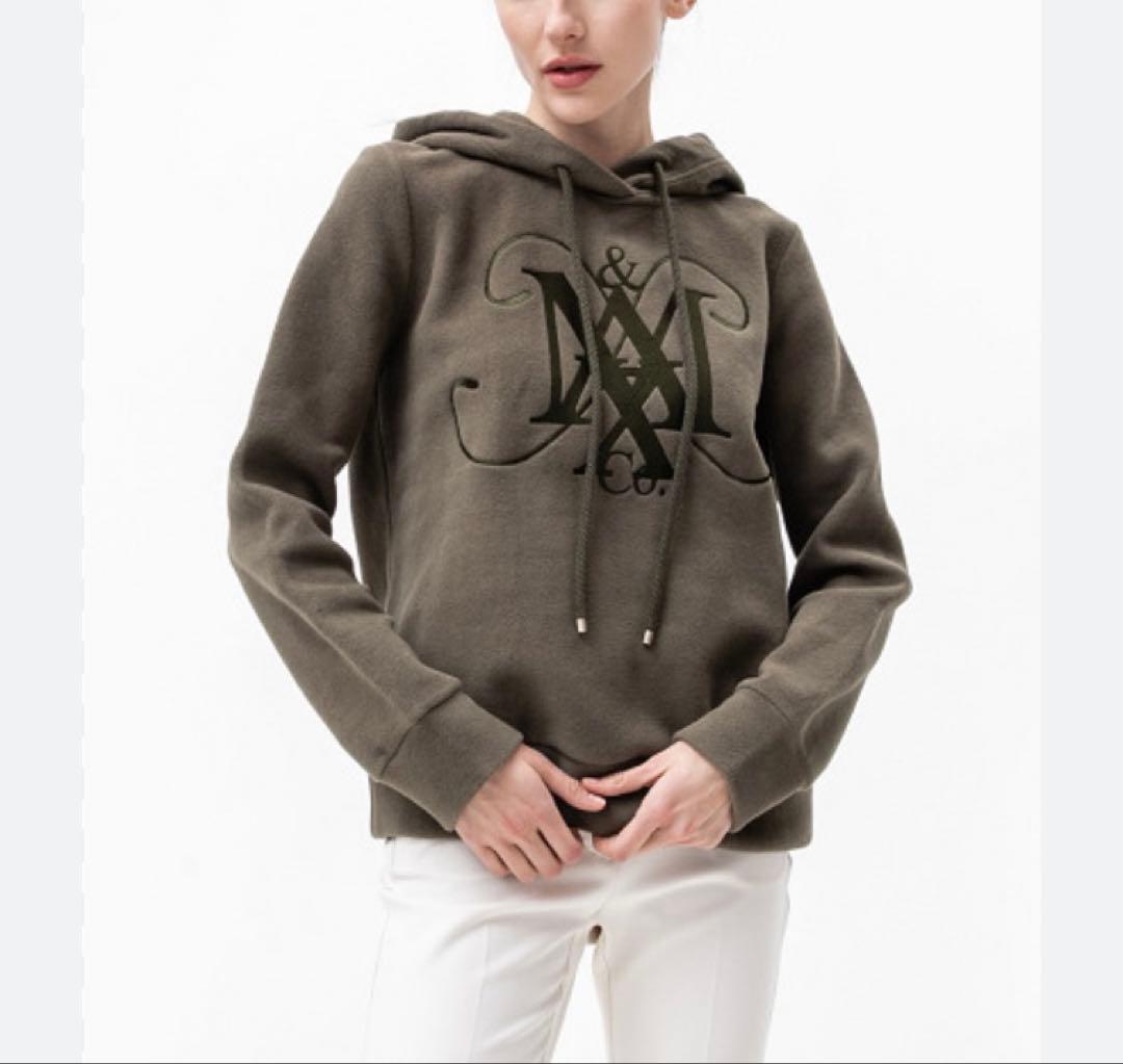 MAX&CO Max Mara ビックM刺繍ロゴ　スエット　パーカー　Lサイズ