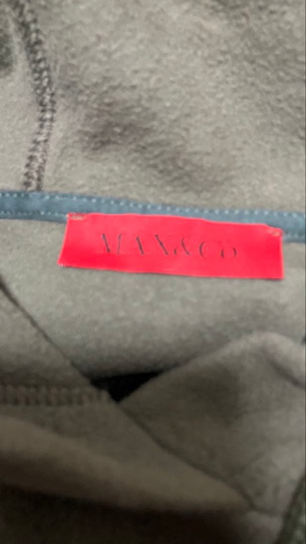 MAX&CO Max Mara ビックM刺繍ロゴ　スエット　パーカー　Lサイズ