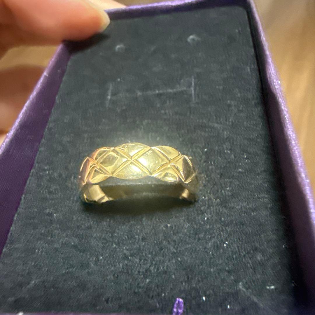 専用　中古　AU750 ピンクゴールド　バングル　菱形リング　2点セット