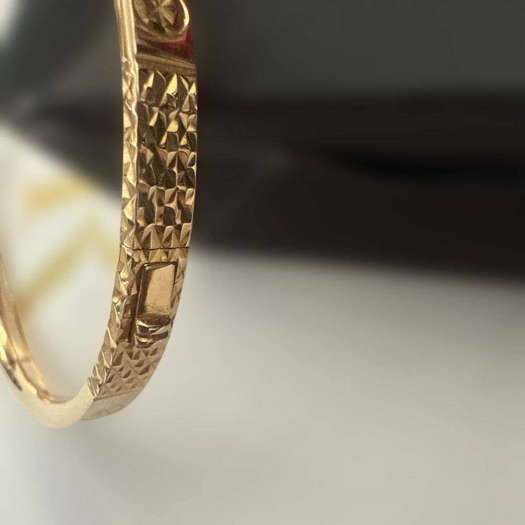 専用　中古　AU750 ピンクゴールド　バングル　菱形リング　2点セット