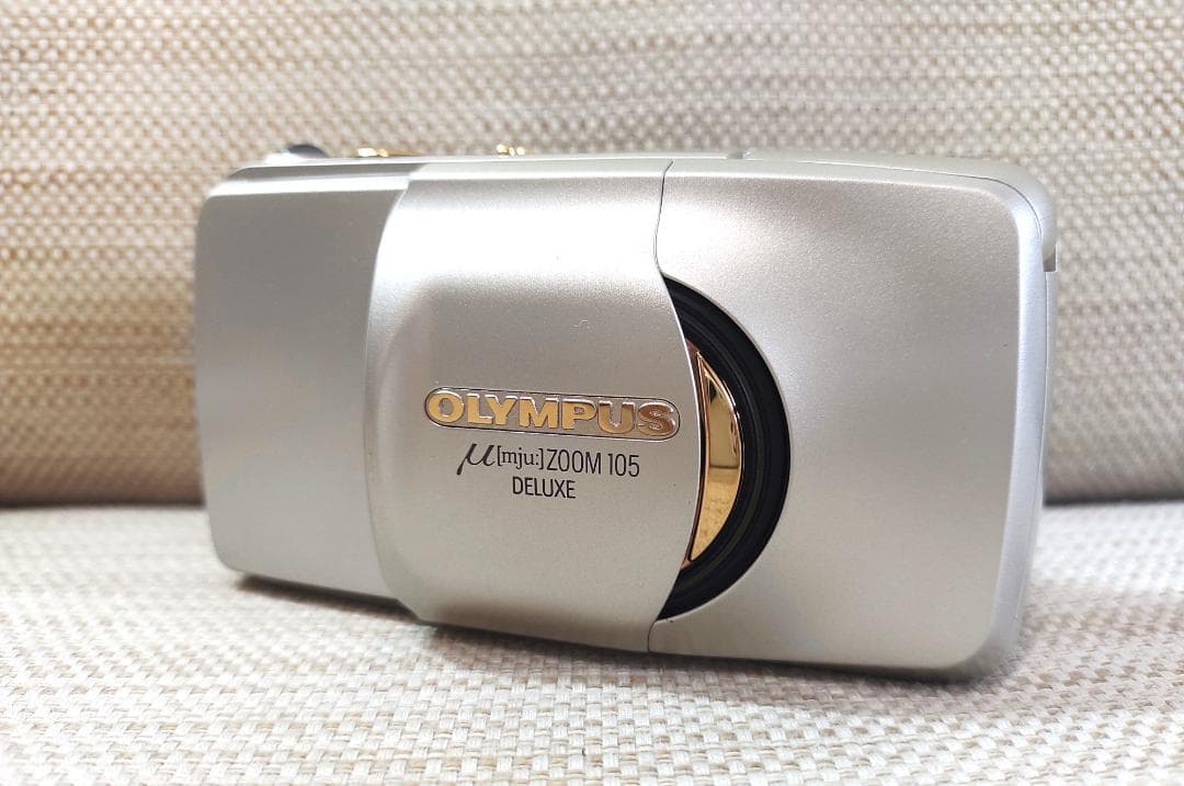 olympusオリンパス μ[mju:] ZOOM 105 DELUXEゴールド