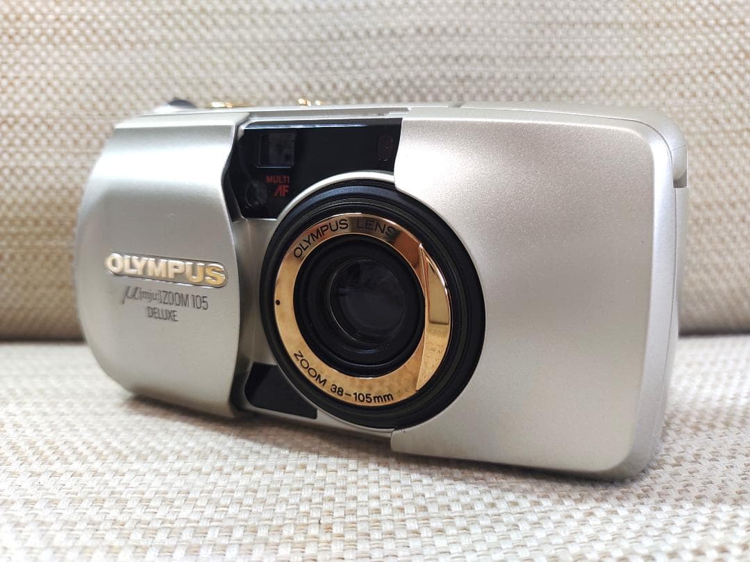 olympusオリンパス μ[mju:] ZOOM 105 DELUXEゴールド