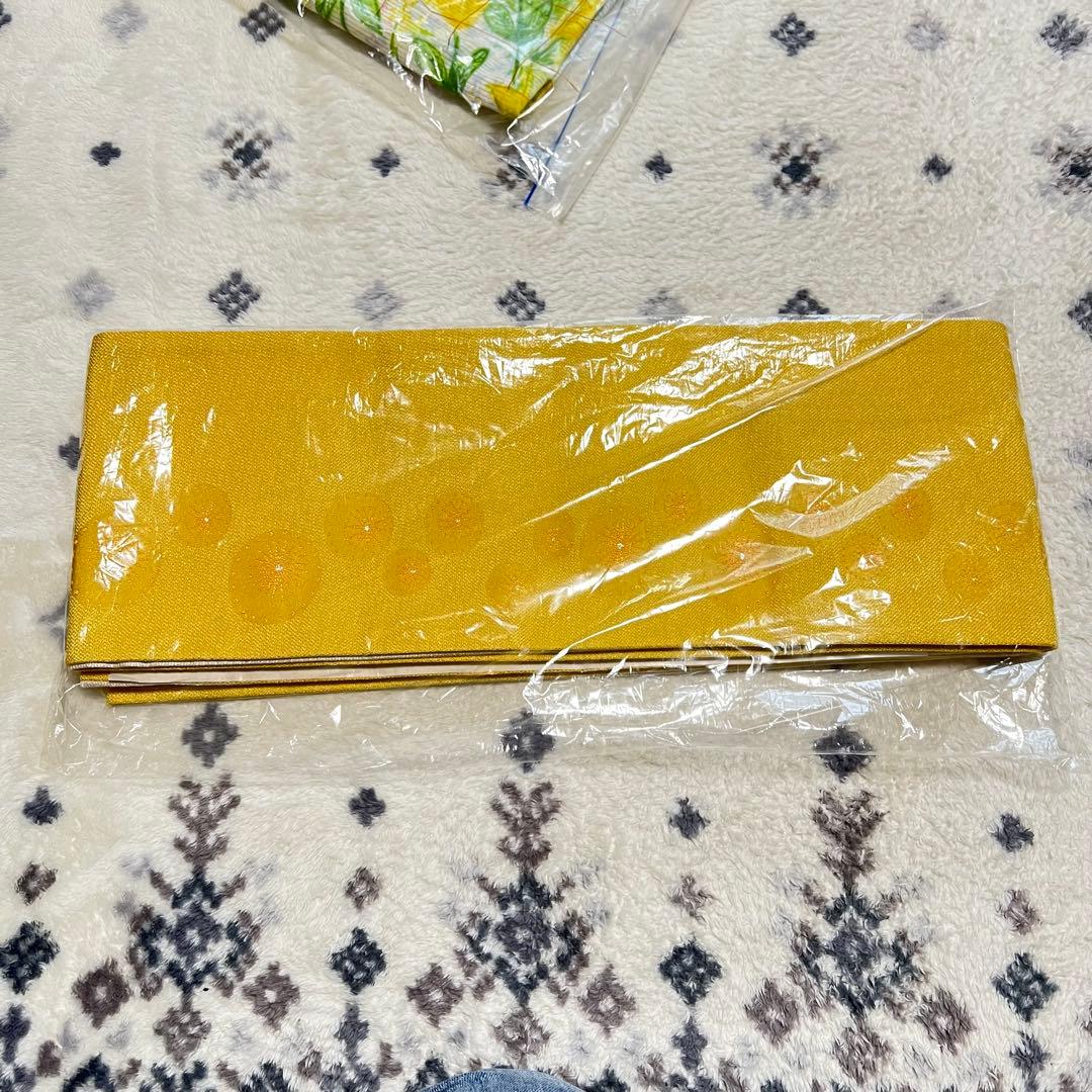 美品♡金子みすゞ　浴衣　帯帯締めセット　綿素材