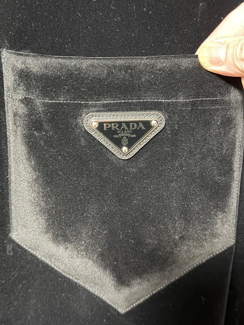 PRADA ベルベット シャツジャケット　ストレッチコットン