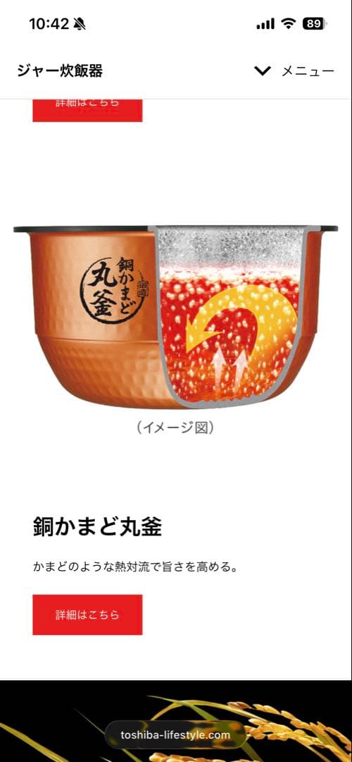 TOSHIBA RC-10HGW IH炊飯器