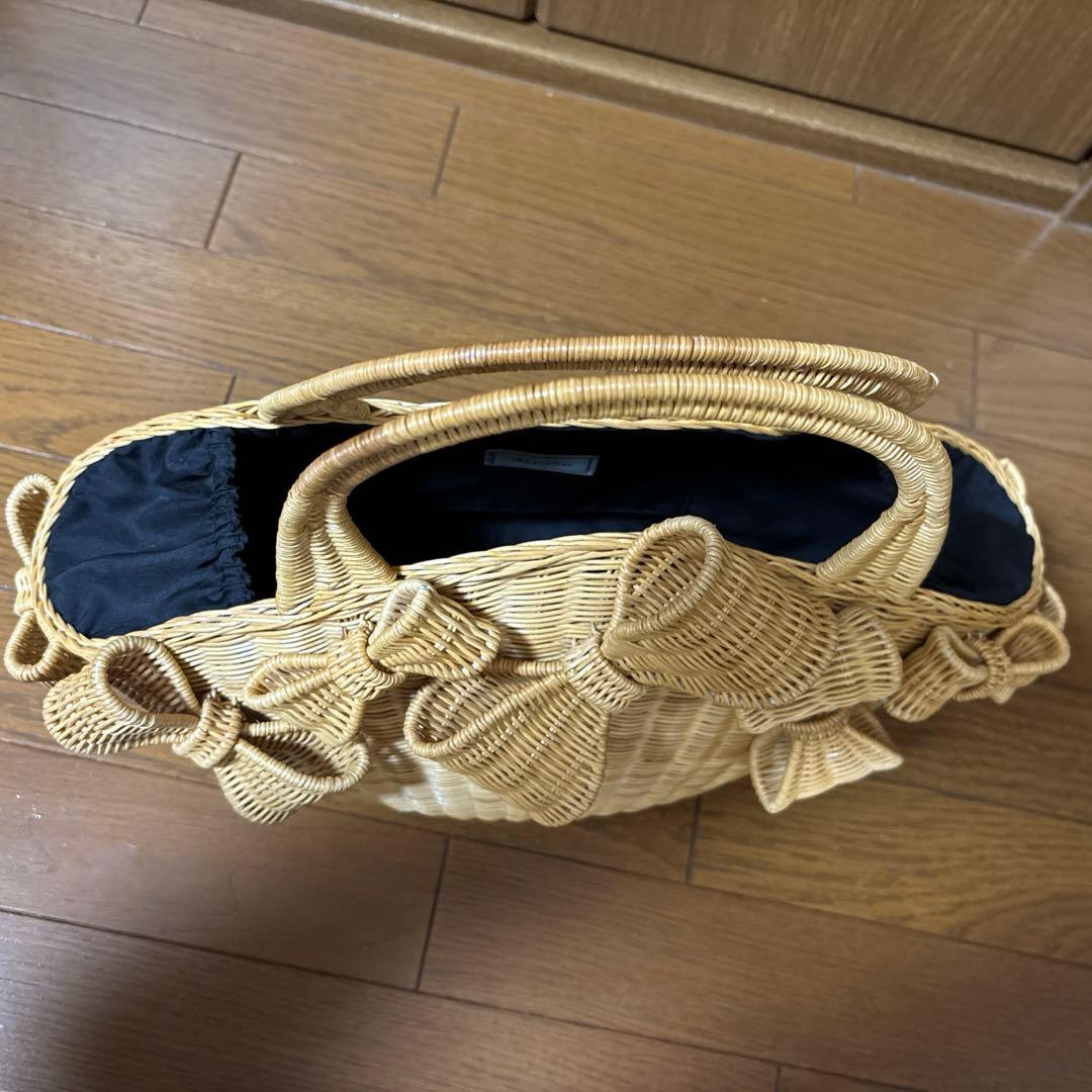 猫*読様 Anatelier リボンかごバッグ