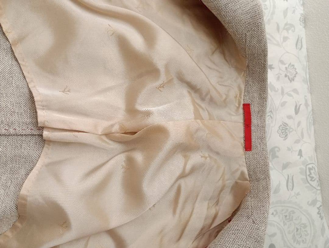 美品　定価3850001円　イザイア　シルク リネン　本切羽