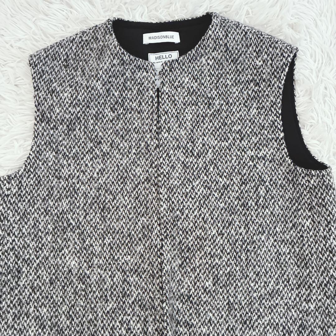 MADISONBLUE マディソンブルー ツイード ロング ジレ ベスト