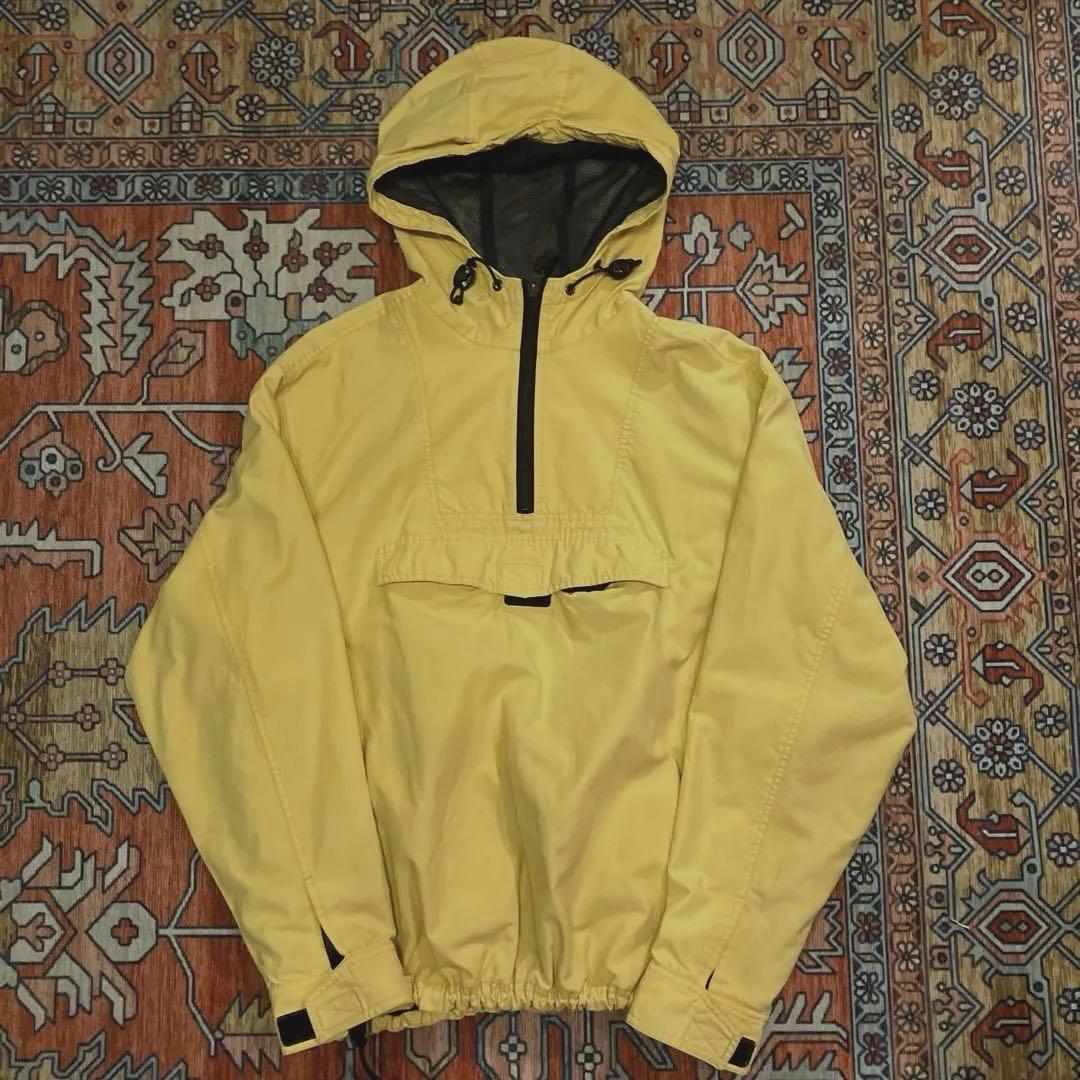 old navy コットンアノラック 黄色 フェード アノラック イエロー