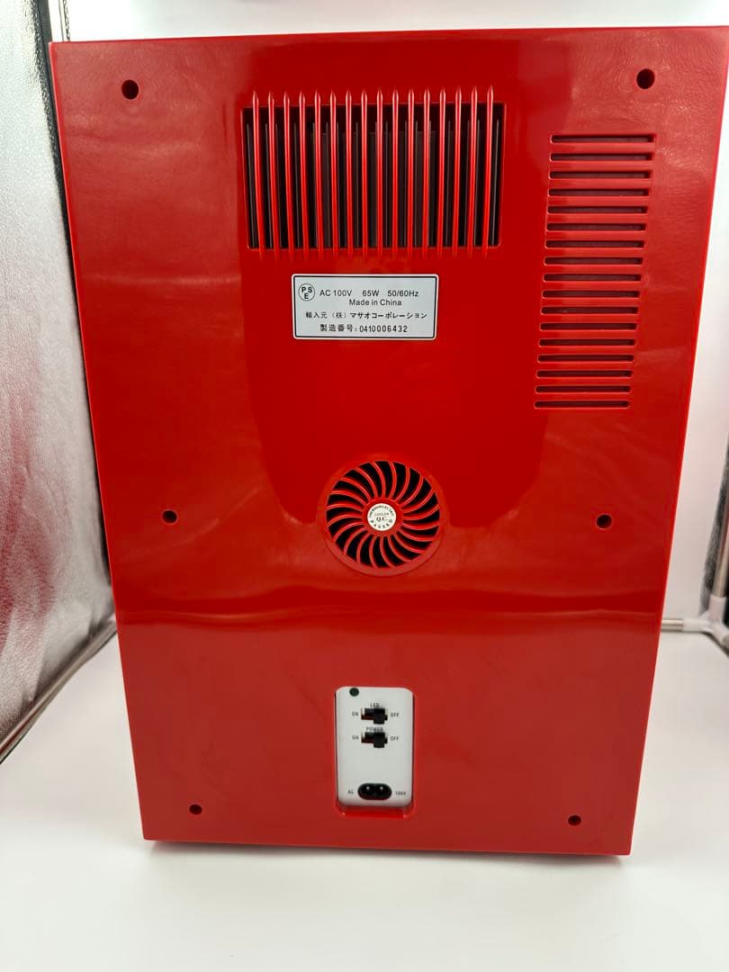 【美品】MASAO ミニ自動販売機型保冷庫 MSO-016（赤）