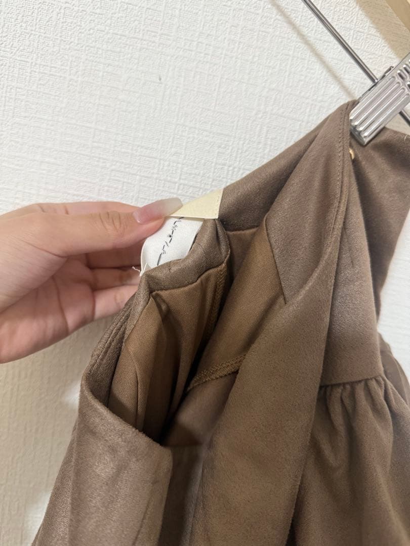 ANDMARY Mel gather skirt brown 正規品