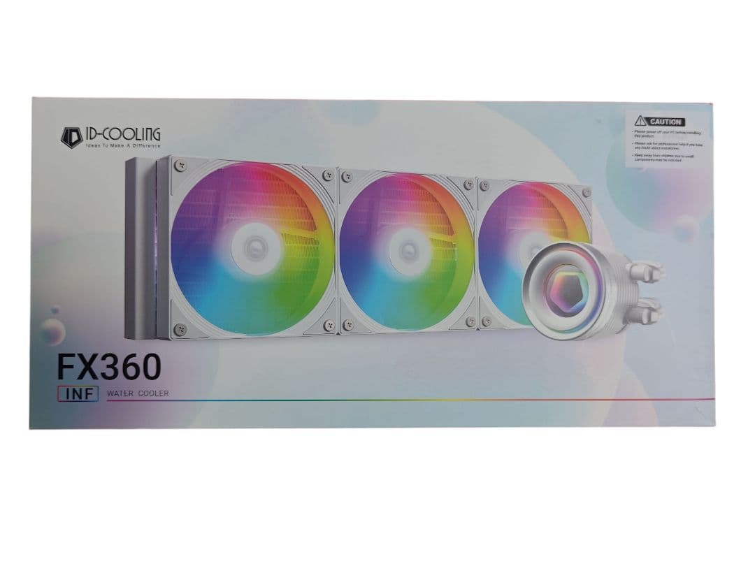 ID-COOLING FX360 INF ホワイト 360mm簡易水冷クーラー