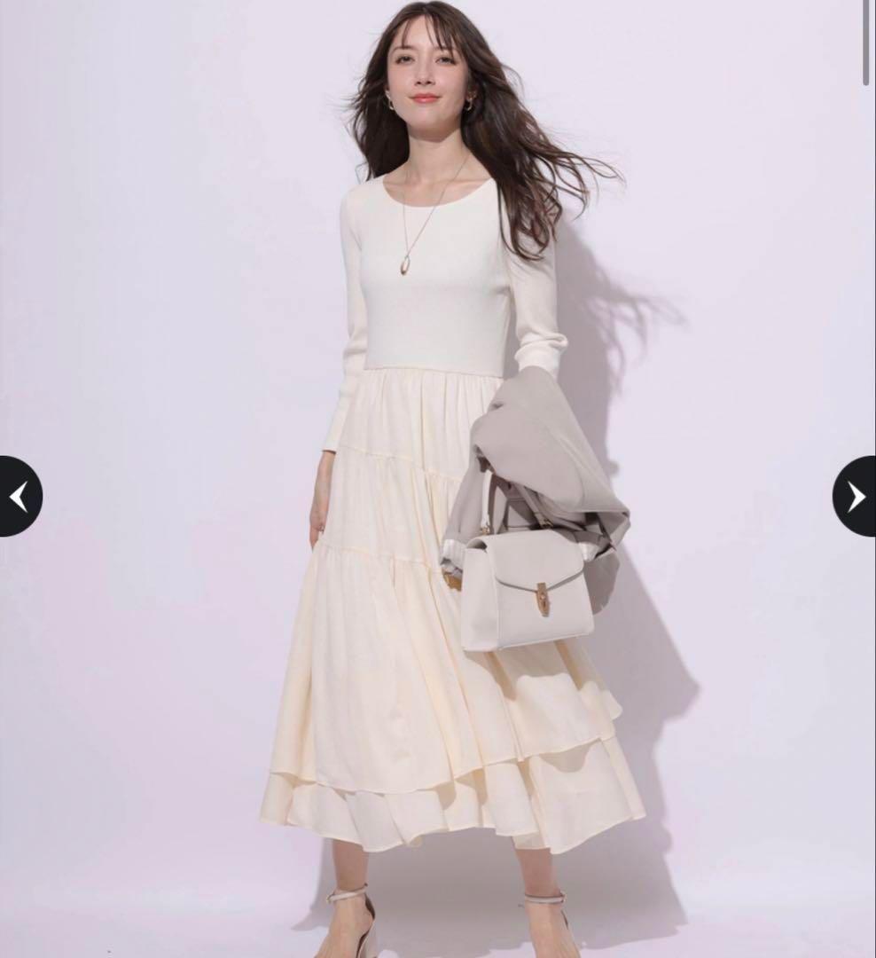 新品タグ付き　アプワイザーリッシェ　シアーイレヘムドッキングワンピース　サイズ2