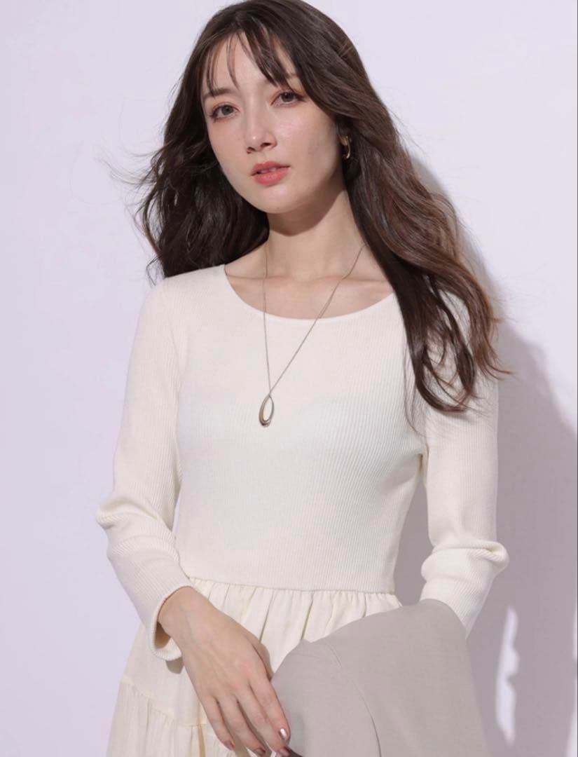 新品タグ付き　アプワイザーリッシェ　シアーイレヘムドッキングワンピース　サイズ2