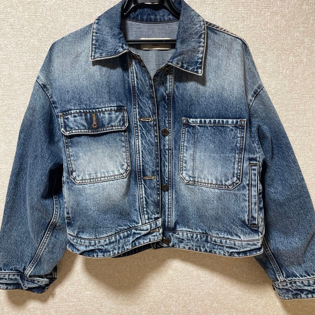 マックスマーラ　 デニムジャケット クロップド丈