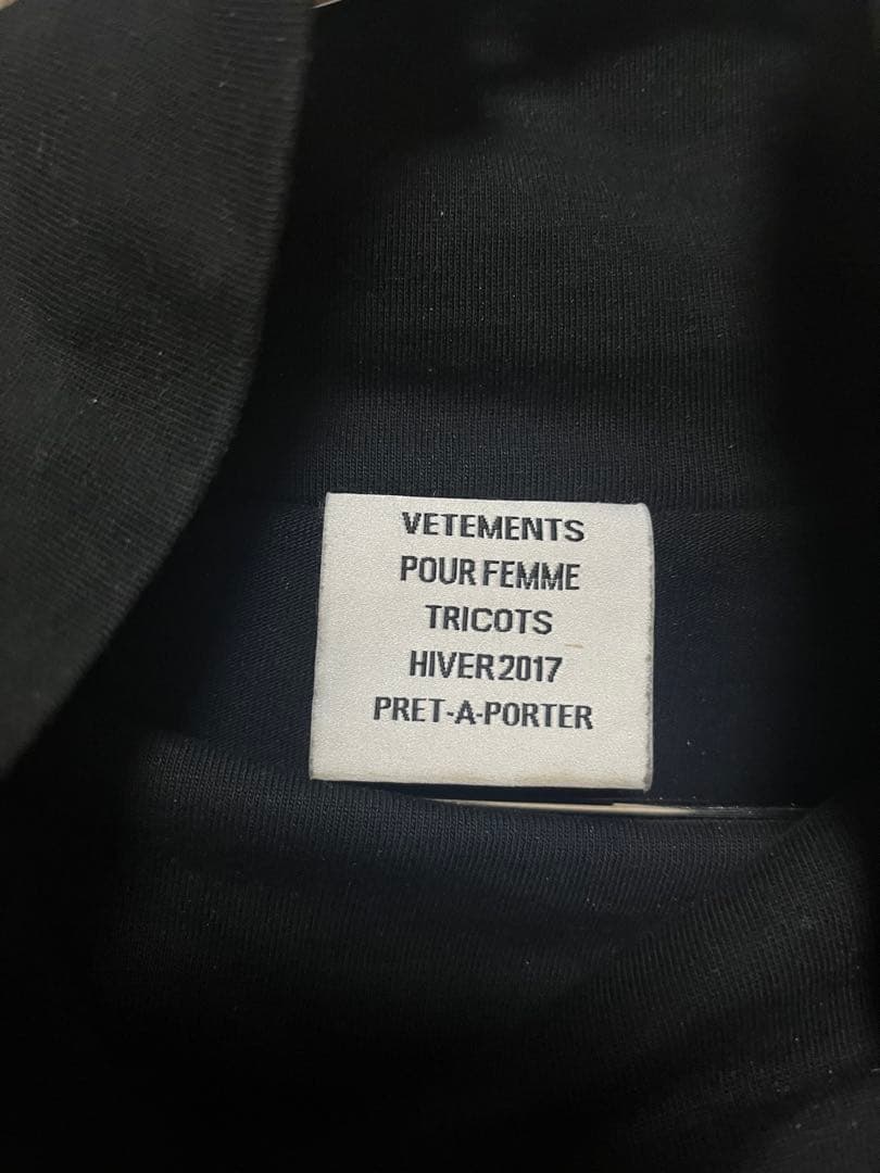 VETEMENTS ヴェトモン　スカル　レイヤードドレス