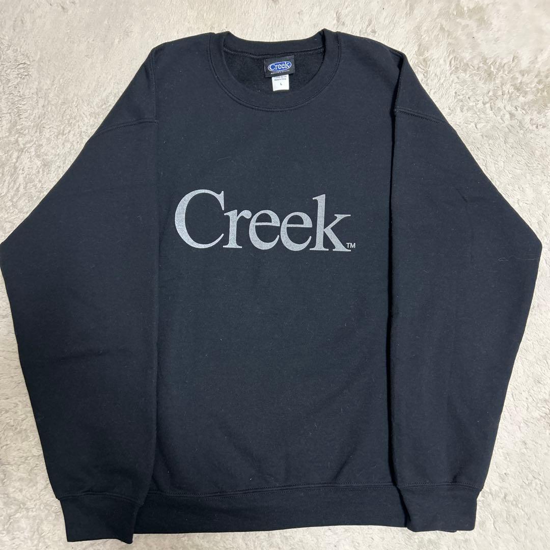 23時まで！Creek logo CREW NECK