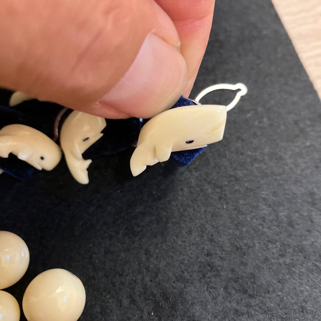 玉・クジラ・貝殻デザインのパーツ20点セット(ジャンク品もあり)