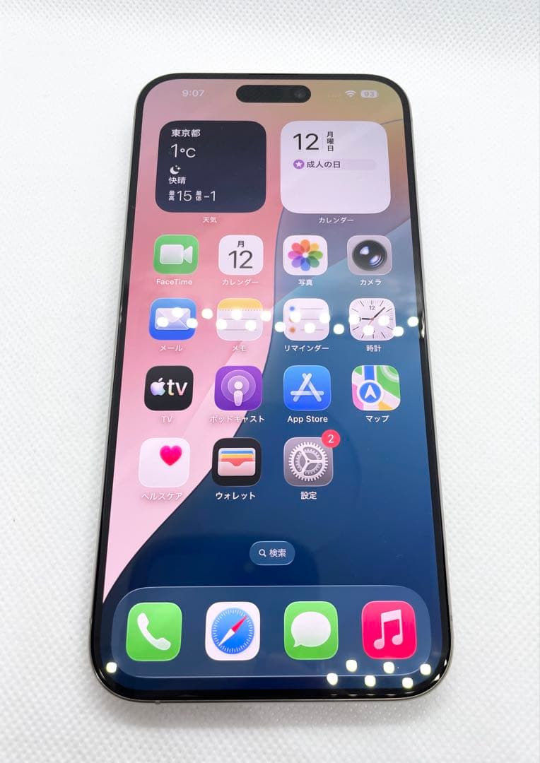 iPhone 15 Pro Max 256GB バッテリー容量100%