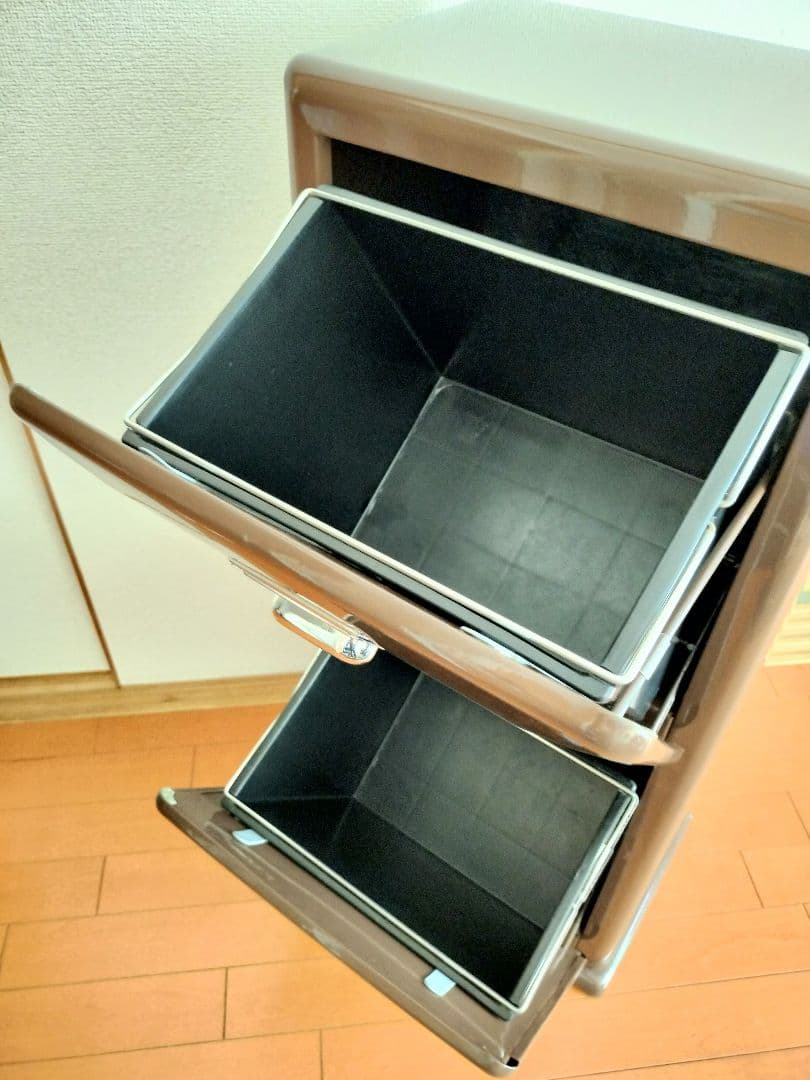 t*e様 ダルトン トラッシュカン ダブルデッカー 100-133 ブラウン 廃
