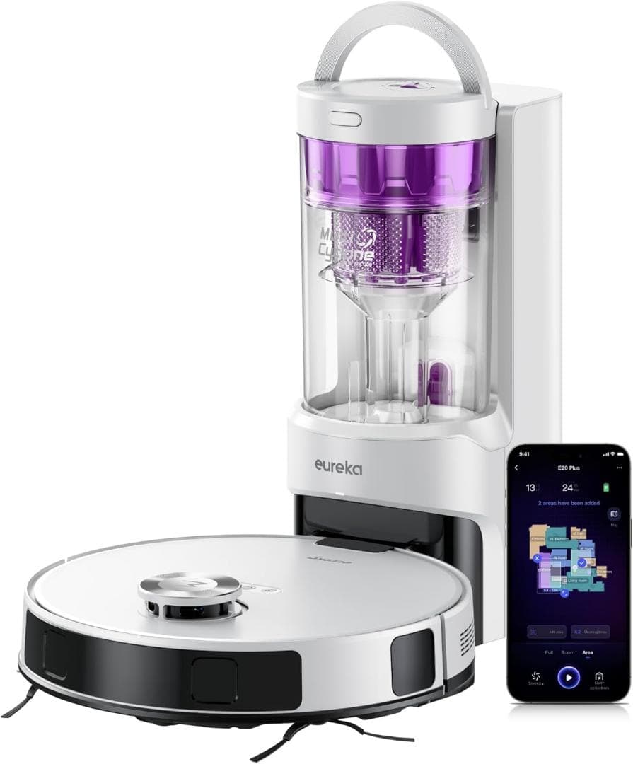 8000Pa 力吸引力 高精度 ロボット掃除機 Alexa Siri対応