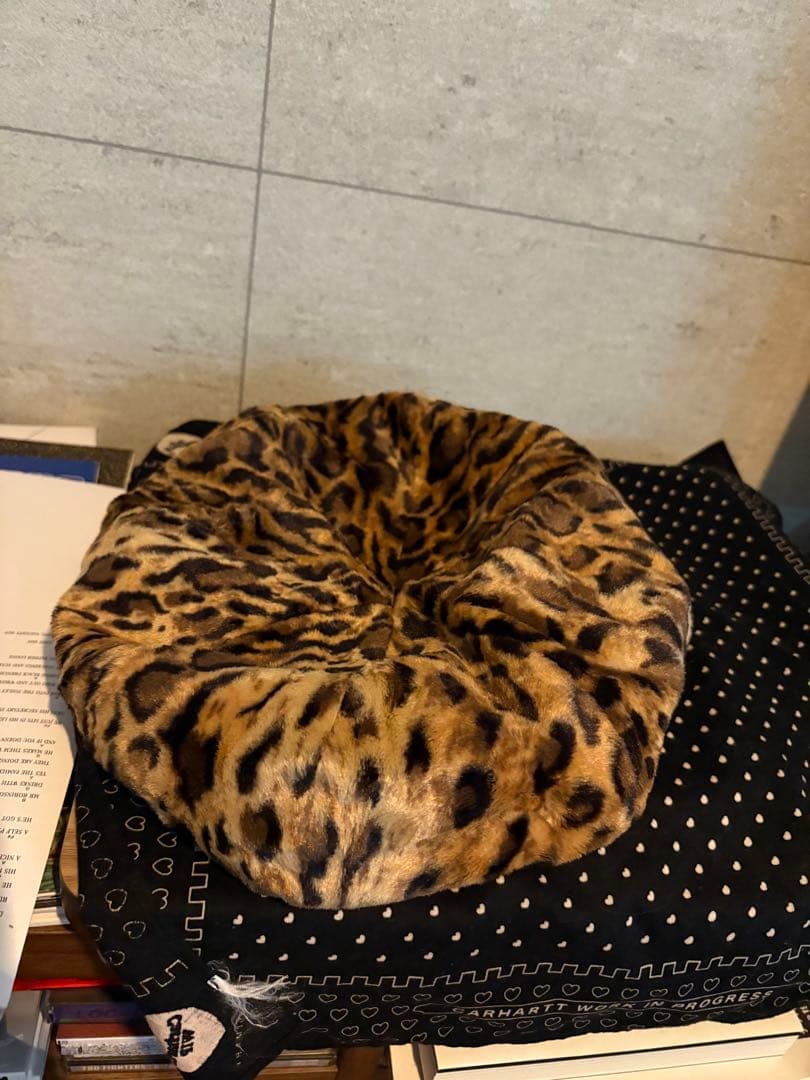 WHITENIXXX　neighborhood ベレー帽　レオパード