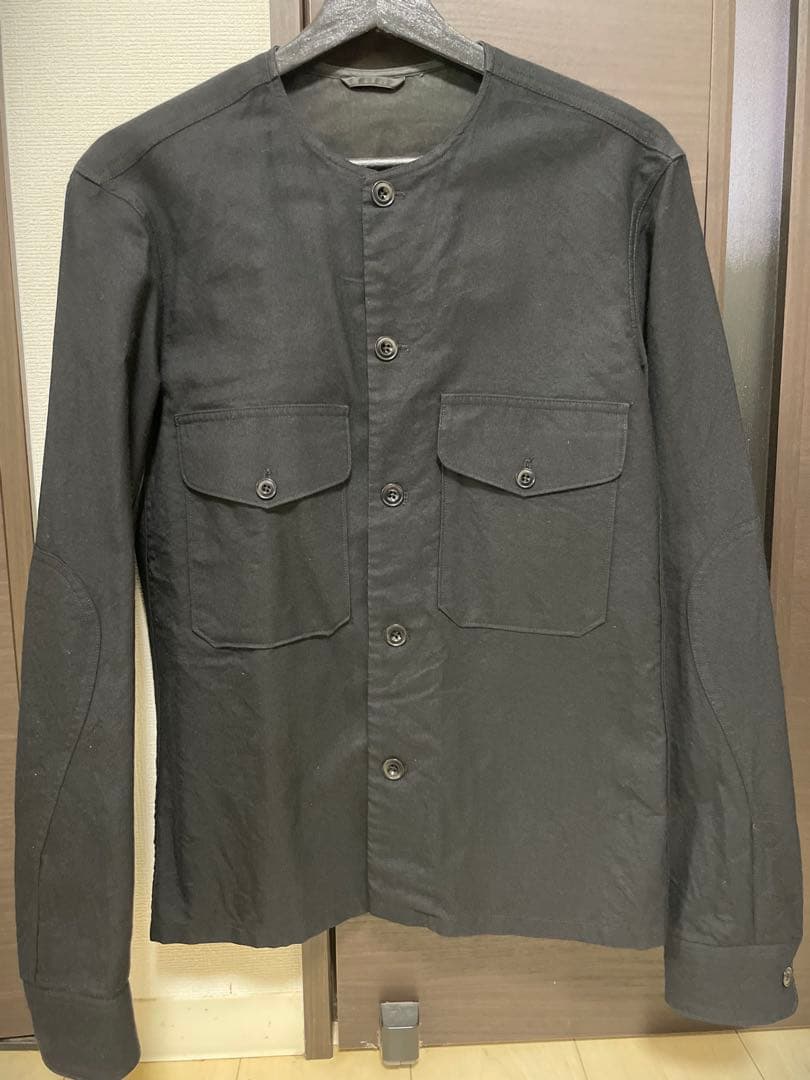 lemaire ルメール　ノーカラージャケット 黒