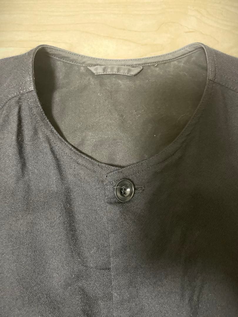 lemaire ルメール　ノーカラージャケット 黒