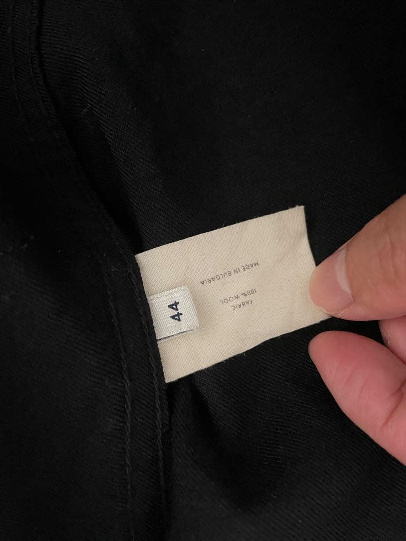 lemaire ルメール　ノーカラージャケット 黒