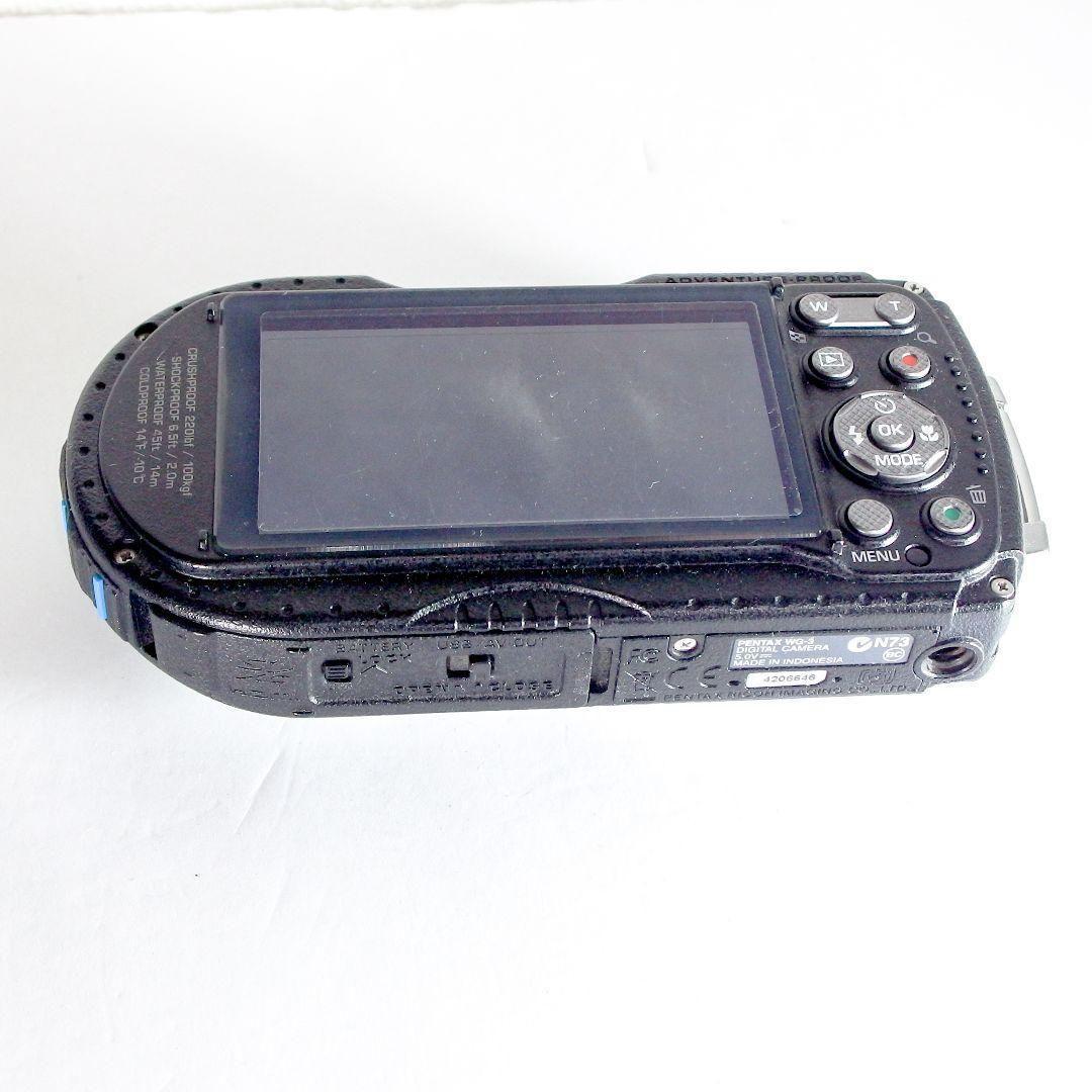 極上 完動 美品 ペンタックス PENTAX WG-3 ストラップ 社外充電器付