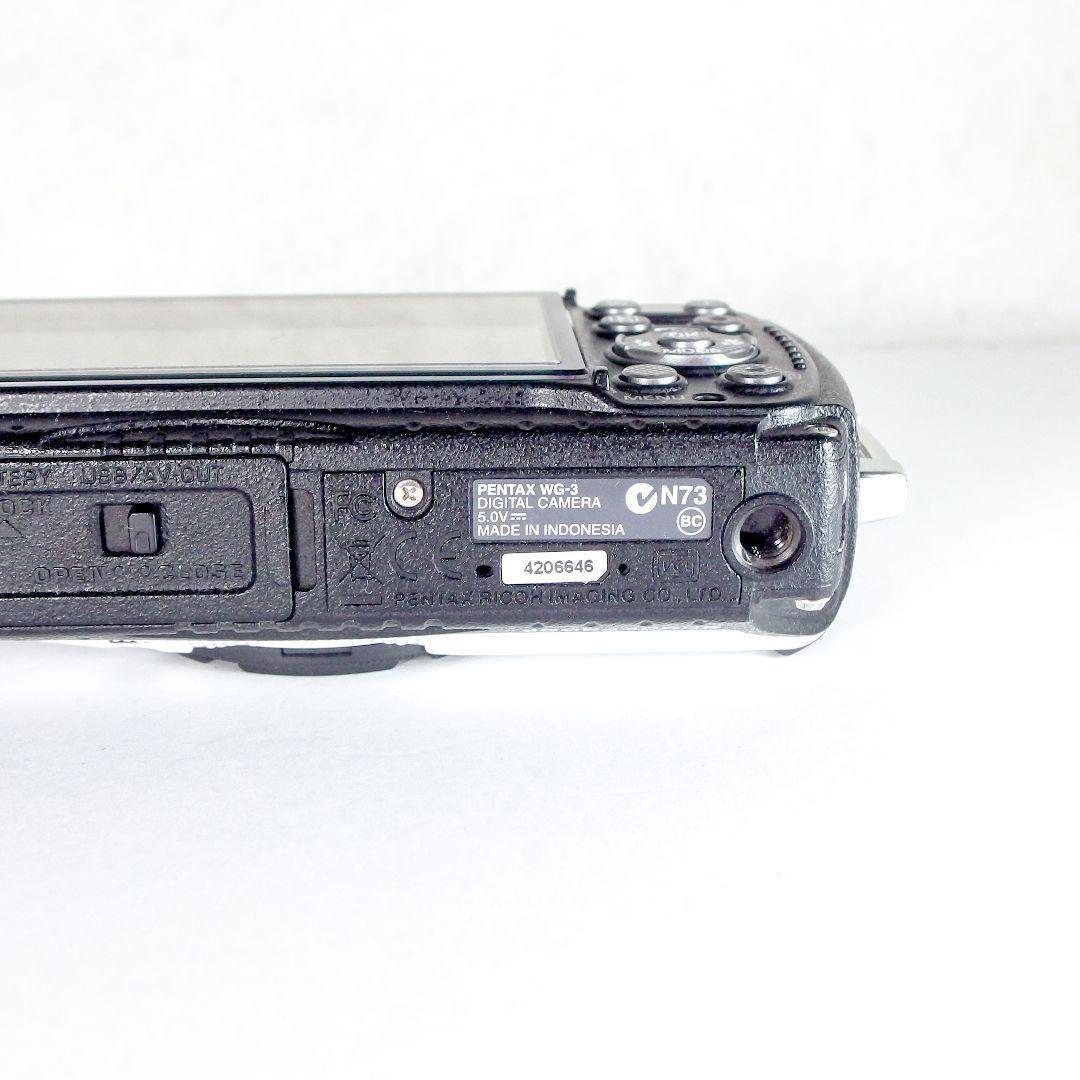 極上 完動 美品 ペンタックス PENTAX WG-3 ストラップ 社外充電器付