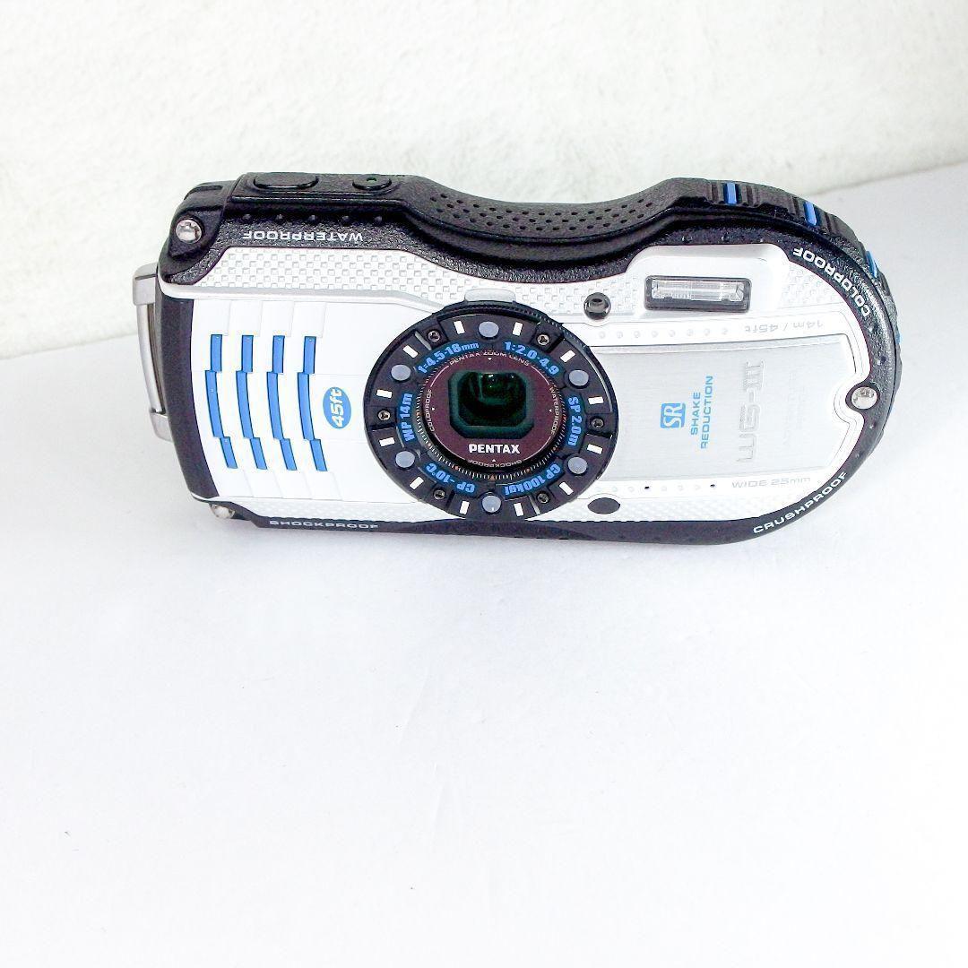 極上 完動 美品 ペンタックス PENTAX WG-3 ストラップ 社外充電器付