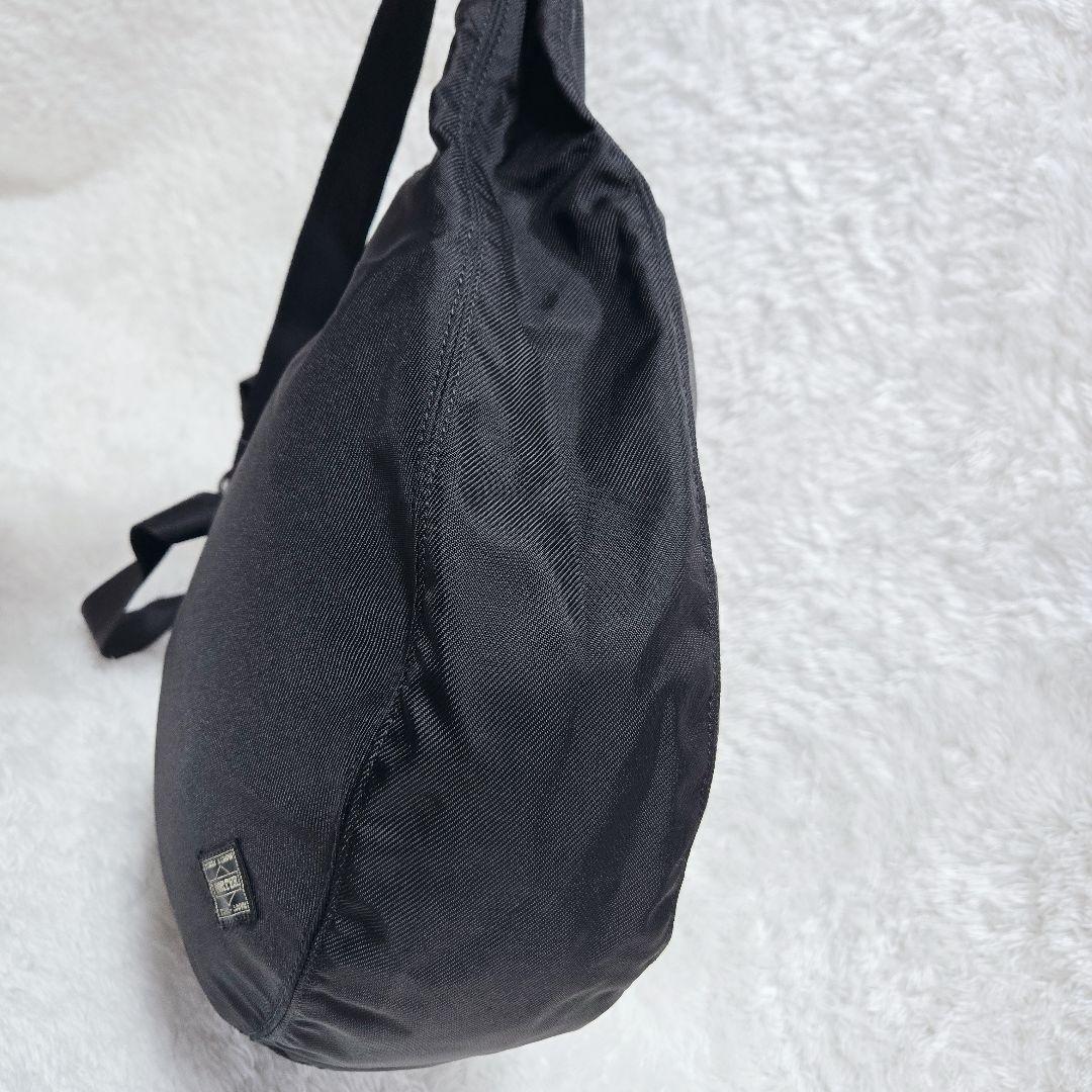 PORTER ポーター ハーフムーン ナイロン ショルダーバッグ 黒