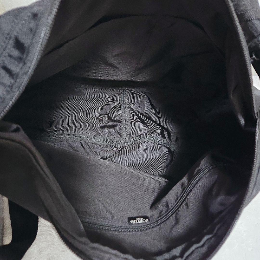 PORTER ポーター ハーフムーン ナイロン ショルダーバッグ 黒